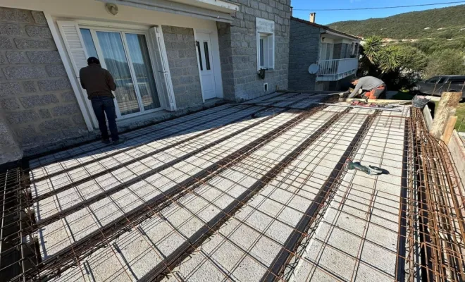 Construction d’une terrasse à porto pollo, Ajaccio, Corse Moderne Rénovation