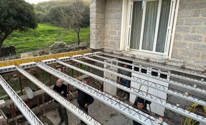 Construction d’une terrasse à porto pollo, Ajaccio, Corse Moderne Rénovation